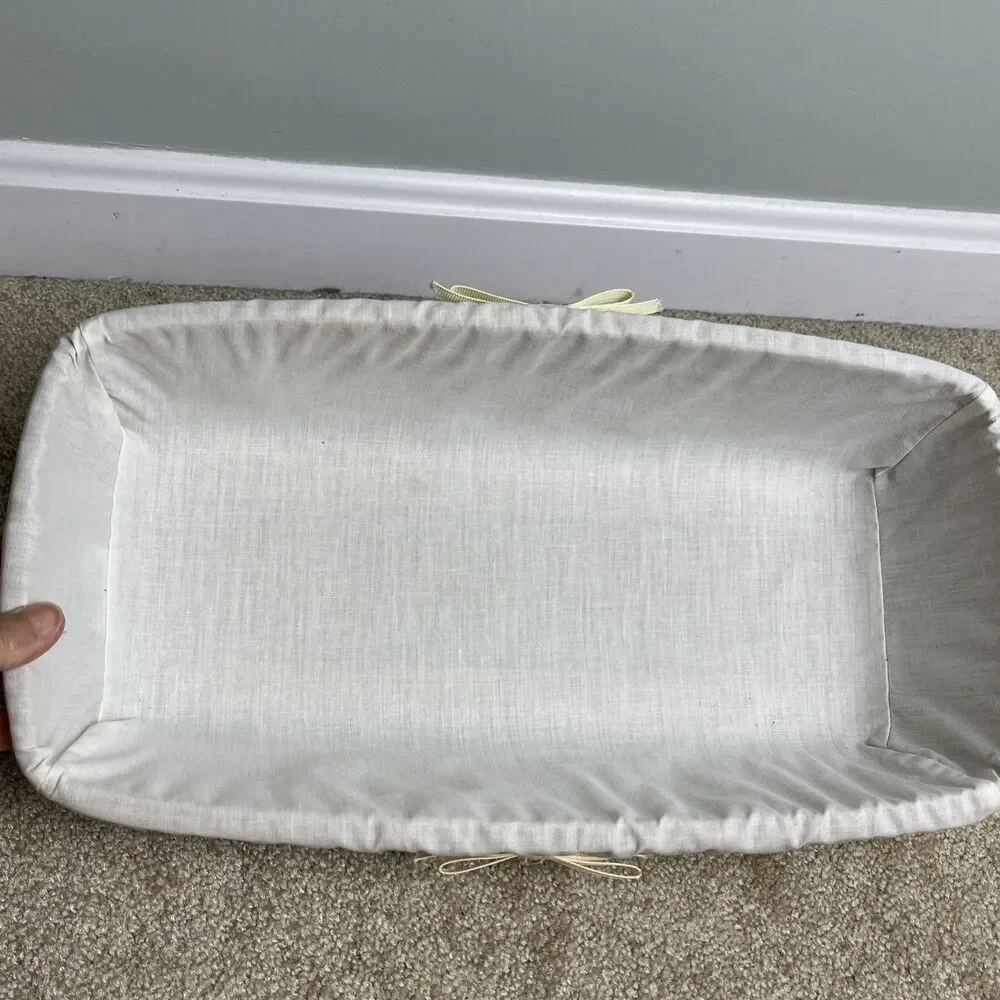 HTF Longaberger 1989 Bread Basket, Liner, Plastic Insert, Bread Brick w/Receipts